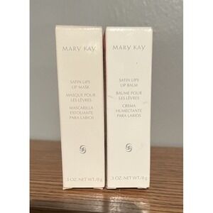NEW Mary Kay Satin Lips Lip Balm AND Scrub Retired Discontinued